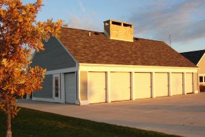 multiple TracRite garage doors