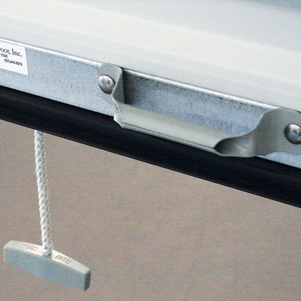 Roll up door handle