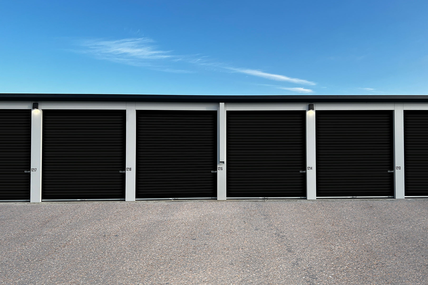 944 Matte Black TracRite Steel Rollup Doors