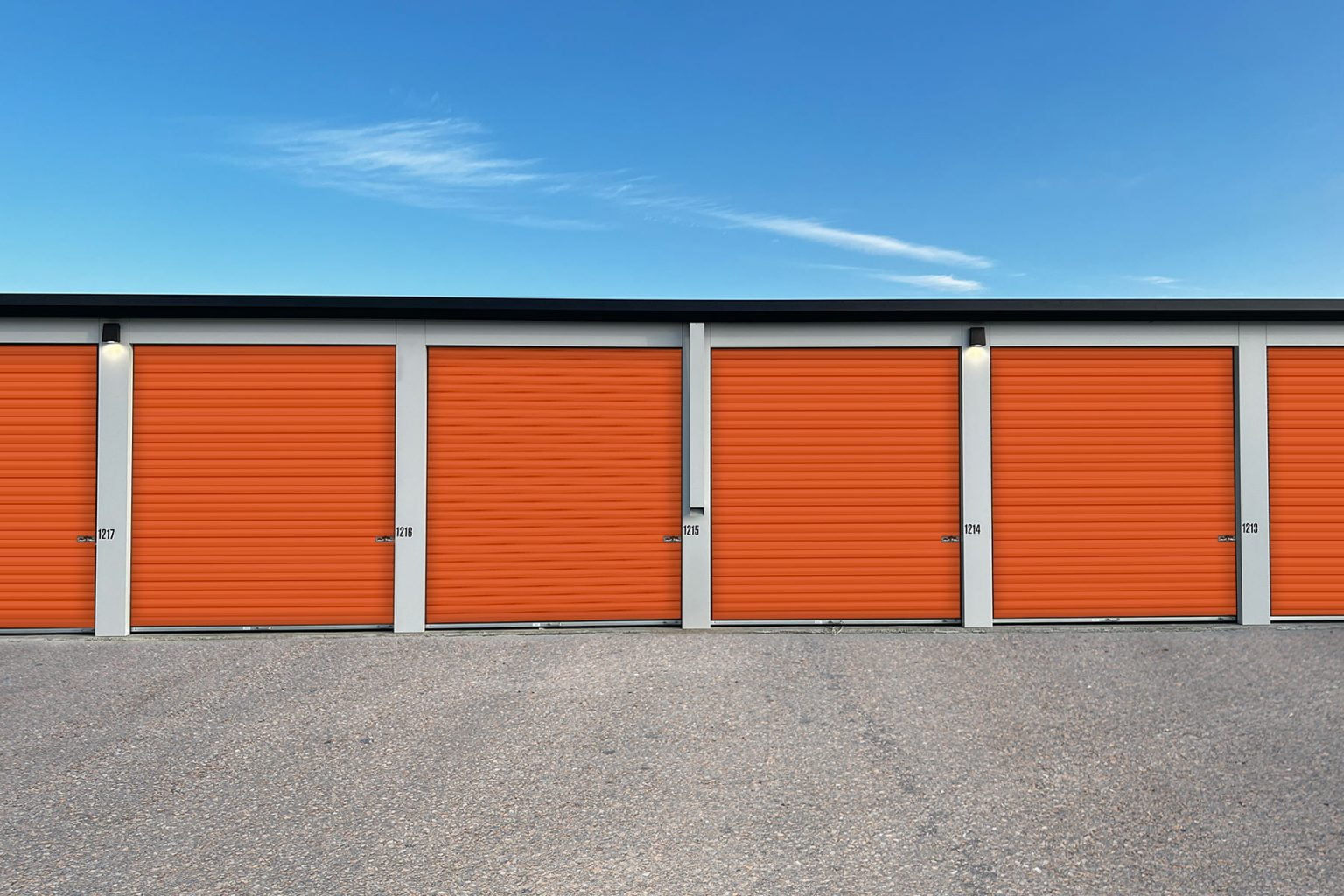 944 Sunset Orange TracRite Steel Rollup Doors