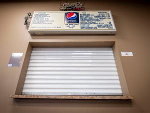 counter with TracRite roll up shutter