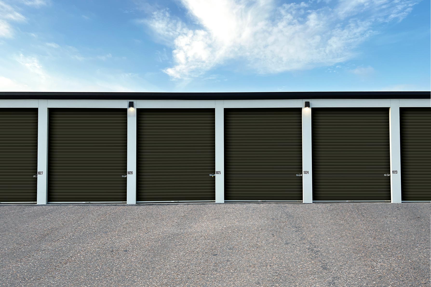 977/988 Dark Charcoal Gray TracRite Steel Rollup Doors