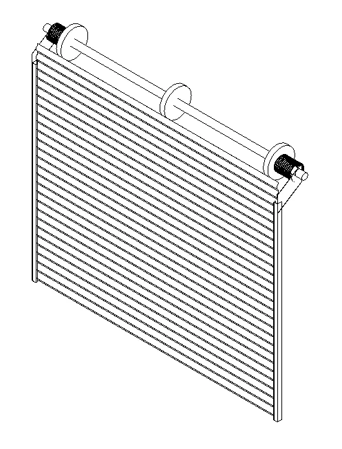 Drawing of storage unit doors