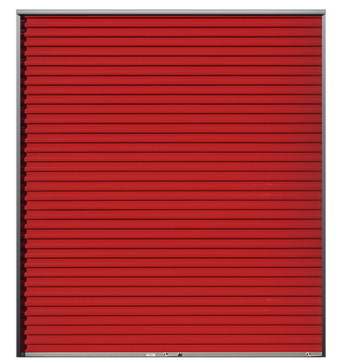Red Storage unit door